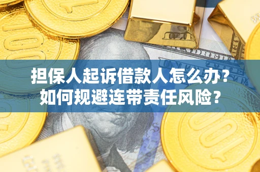 武汉担保人起诉借款人怎么办？如何规避连带责任风险？