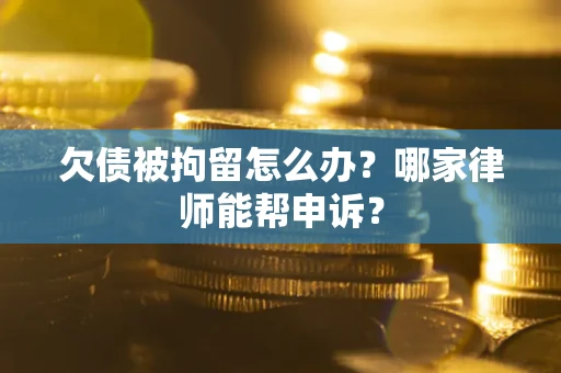 武汉欠债被拘留怎么办？哪家律师能帮申诉？